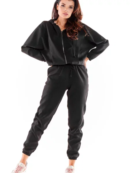 Hanorac cu glugă Awama negru