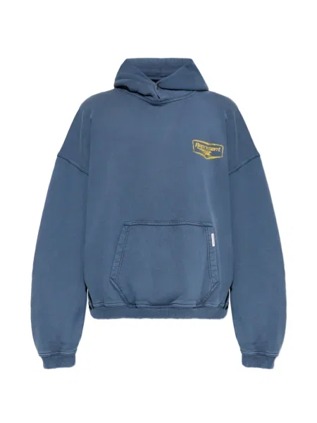 Grafic hanorac cu glugă Represent cu imagine albastru