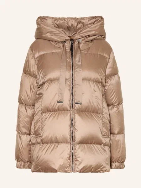 Max Mara The Cube Péřové Bundy Seia béžová