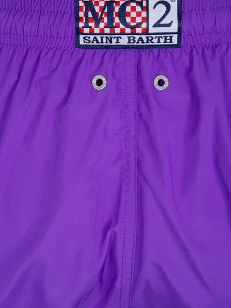 Slip de baie Mc2 Saint Barth cu autograf cu cordon violet