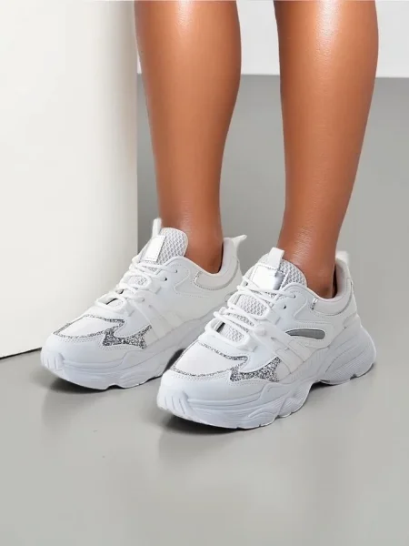 Sneakerși Resti alb