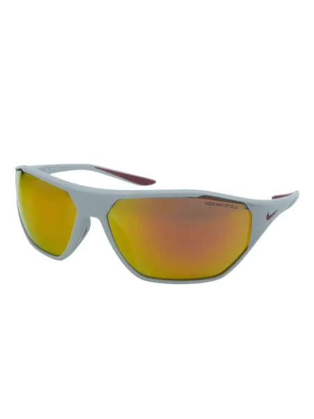 Ochelari de soare Nike cu cordon din jerseu cu imprimeu abstract gri