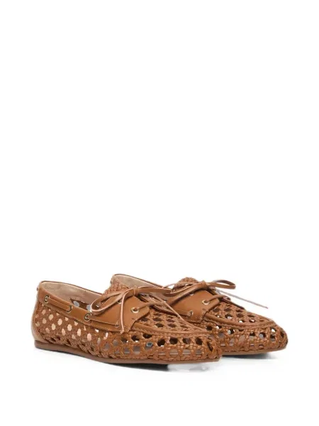 Pantofi loafer Stuart Weitzman din piele maro
