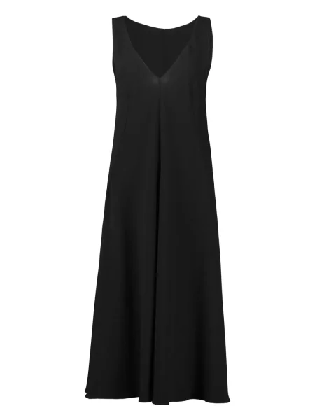 Rochie midi Peter Cohen fără mâneci până la genunchi de costum negru