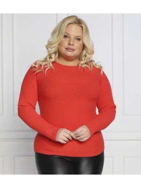Persona by Marina Rinaldi Pulover ACRONIMO plus size cu adaos de lână și cașmir