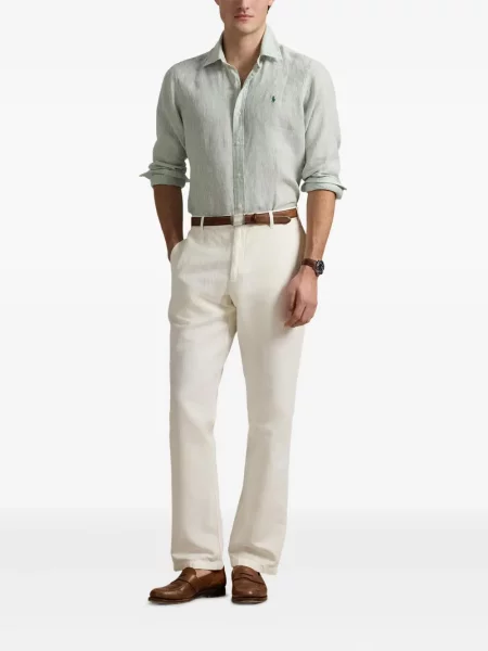 Szerokie polo Polo Ralph Lauren z przetarciami w paski czarne