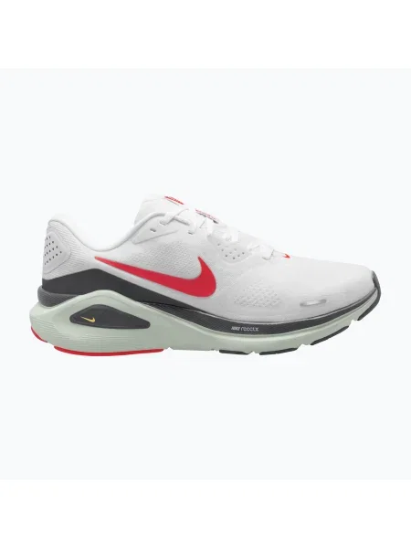 Férfi futócipő Nike Structure 26 white/medium ash/bright crimson. Méret: 44 EU fehér