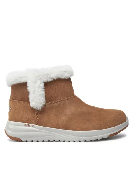 Botki Skechers brązowe