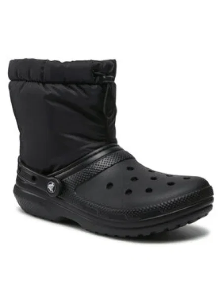 Čižmy Crocs Classic Lined Neo Puff Boot Black/Black čierna