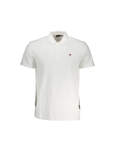 Koszulka polo Napapijri Ealis brightwhite biała