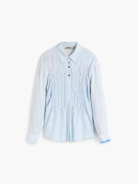 Desigual Blúzka svetlomodrá / biela modrá