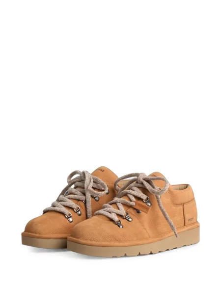 Sneakerși Panchic din piele maro