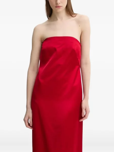 Rochie maxi A.l.c. din satin de costum roșu