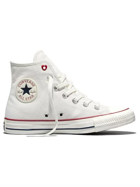 Členkové topánky Converse biela