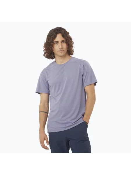 Tričko Salomon Outline Tee blue granite modré