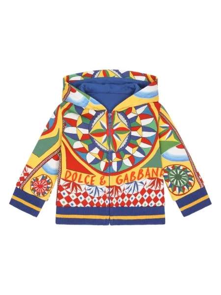 Bluza z kapturem dziecięca Dolce And Gabbana żółta