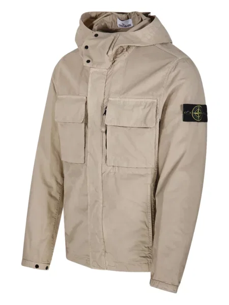 Geacă Stone Island cu glugă cu strasuri