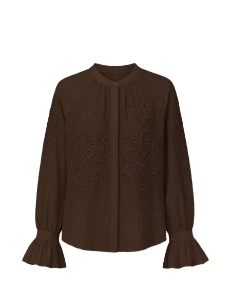 Cămașă Antik Batik evazată maro