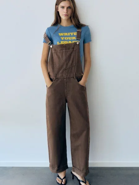 Pull&Bear Salopetă maro