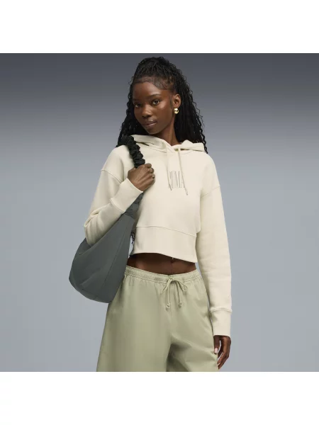 PUMA bluza z kapturem Premium Essentials o luźnym kroju z grafiką Odzież Alpine Snow S