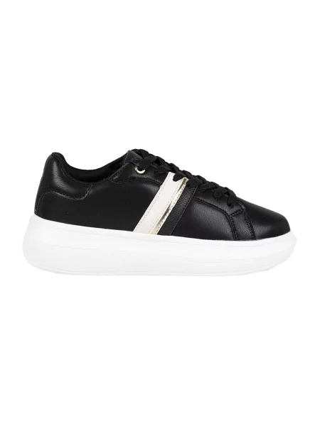 Sneakersy U.s Polo Assn. skórzane czarne