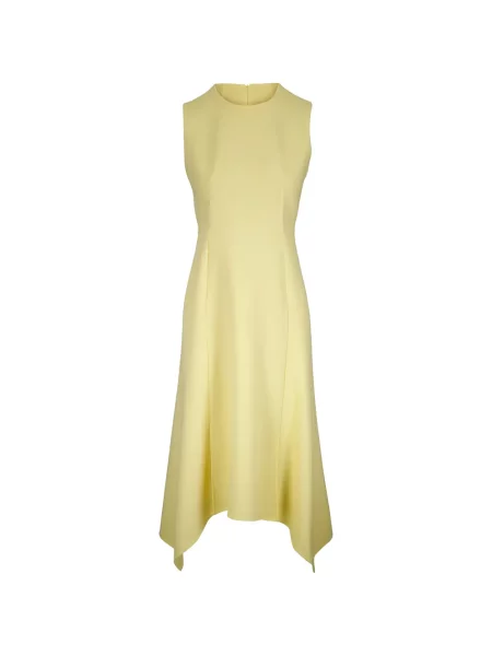 Rochie fără mâneci Akris fără mâneci de costum galben
