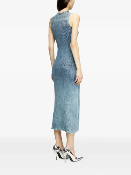 Rochie midi Diesel până la genunchi de costum albastru
