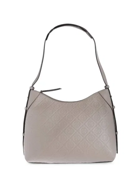 Geantă shopper Tory Burch din piele gri
