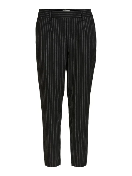 OBJECT Chino hlače Lisa črna bela