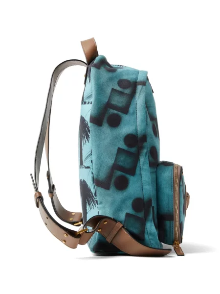 Rucsac Versace din canvas albastru