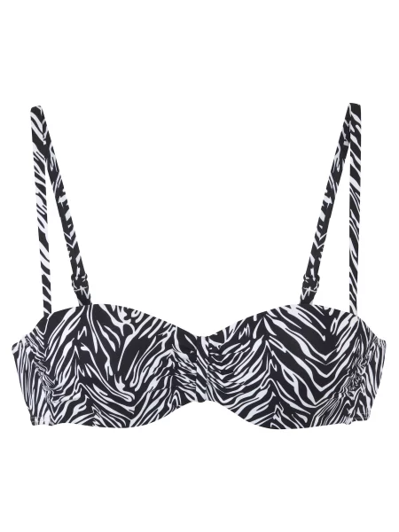 S.Oliver Sutien costum de baie negru alb