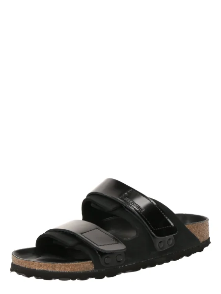 Saboți Birkenstock din piele negru