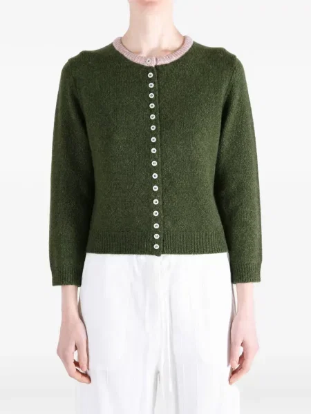 Cardigan Nikki Chasin din cașmir verde