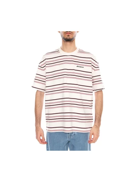 T-shirt Dickies East Liberty Stripe Ss Tee Egret M