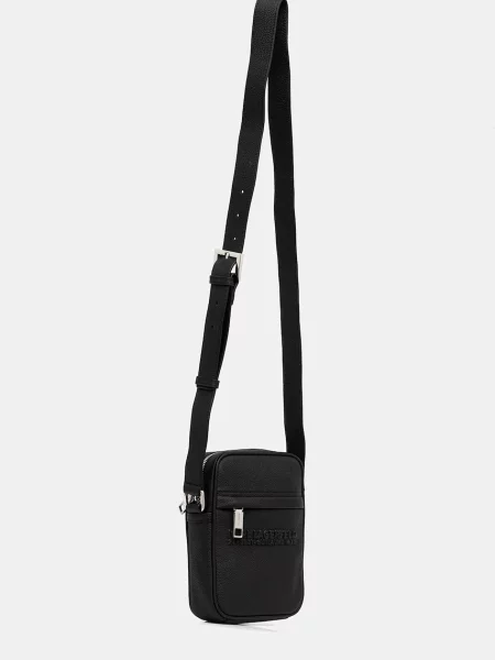 Шкіряна сумка Karl Lagerfeld чорний
