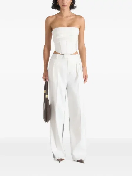 Top Manière De Voir din satin alb