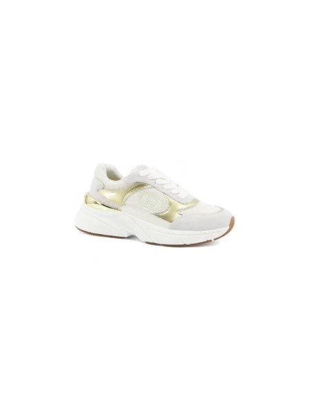 Sneakersy Liu Jo skórzane beżowe