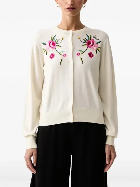 Cardigan Kenzo cu autograf alb