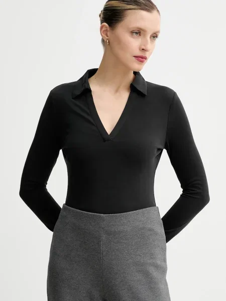 Majica z dolgimi rokavi Guess CALLIDA črna