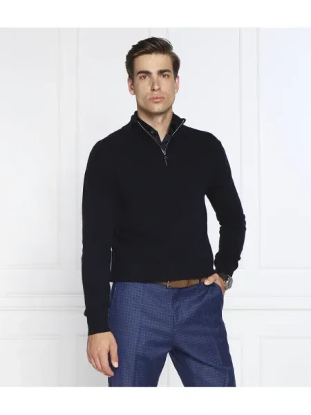 Oscar Jacobson Pulover cu adaos de lână și cașmir