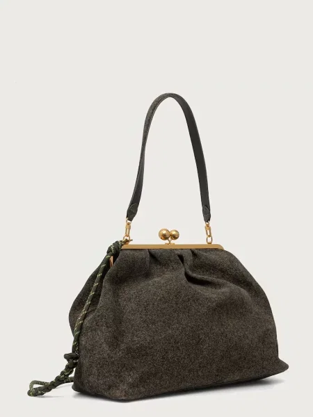Замшевая сумка через плечо Weekend Max Mara