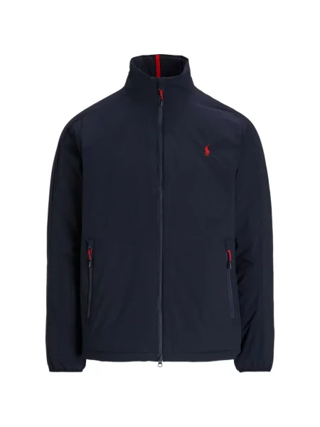 Tricou polo Polo Ralph Lauren cu autograf cu 5 buzunare în carouri gri