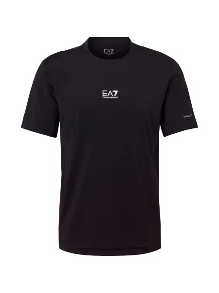 Emporio Armani Tricou funcțional negru alb