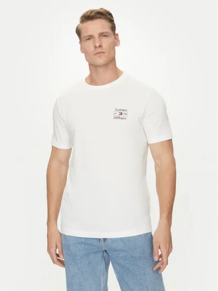 Тениска Tommy Hilfiger с принт бяло