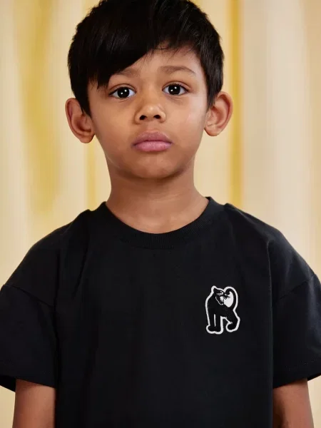 Mini Rodini tričko Panther černé