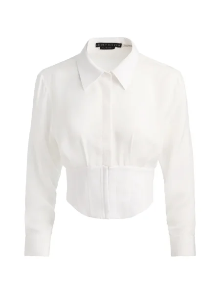 Top Alice + Olivia alb