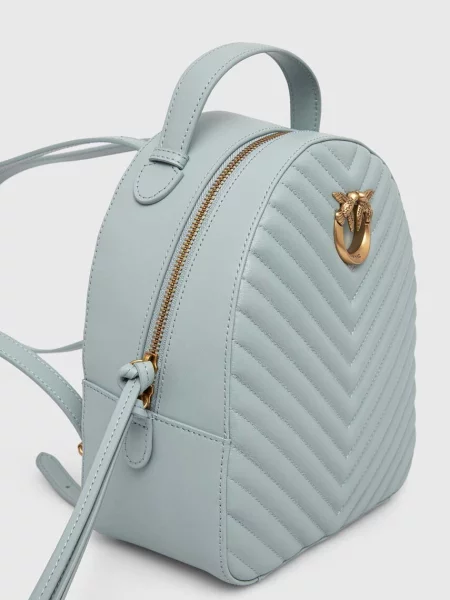 Rucsac Pinko din piele albastru