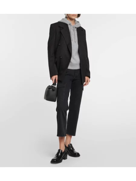 Cropp blugi drepți 7 For All Mankind negru