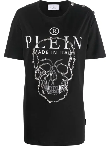 Tricou Philipp Plein cu imagine negru