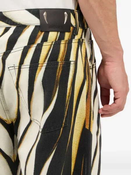 Pantaloni Roberto Cavalli cu imagine negru